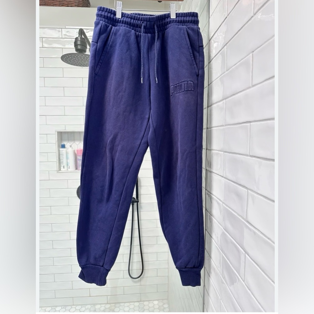 Puma Navy Fleece Joggers